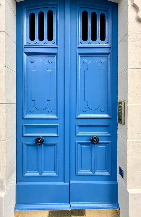 Ușă dublă, cobalt